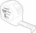 Stanley 0-33-720 taśma miernicza 5 m Tworzywo sztuczne ABS Wielo - 2360838