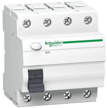 Wyłącznik różnicowoprądowy K60 25A 4-biegunowy 30mA typ AC A9Z05425, Schneider - 2415916
