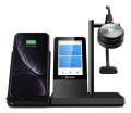 Yealink WH66 Mono UC Zestaw słuchawkowy Bezprzewodowy Opaska na głowę Biuro/centrum telefoniczne USB Typu-A Bluetooth Podstawka do ładowania Czarny - 2374745