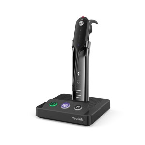Yealink WH63 UC Zestaw słuchawkowy Bezprzewodowy Nauszny, Opaska na głowę, Douszny Biuro/centrum telefoniczne Micro-USB Podstawka do ładowania Czarny