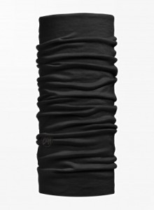 Chusta wielofunkcyjna Buff Merino Lightweight, solid black