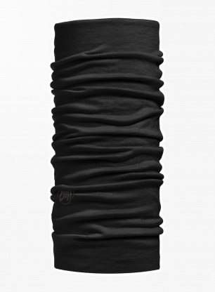 BUFF Chusta wielofunkcyjna MERINO LIGHTWEIGHT dla dorosłych SOLID BLACK - 2207170