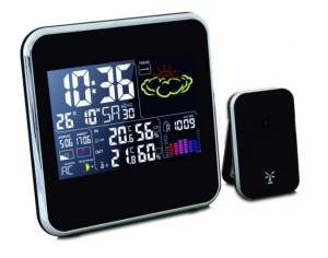 Termometr elektroniczny zewnętrzny/wewnętrzny z kolorowym wyświetlaczem LCD