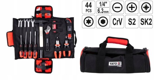 YATO ZESTAW NARZĘDZI 44 elem W ETUI - 2317223