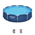 Bestway Steel Pro 56677 / 23 basen zewnętrzny naziemny Basen ramowy W kształcie okręgu 4678 l Niebieski - 2320090