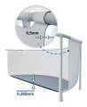 Intex Basen stelażowy Prism 305X76 z pompą - 2320051