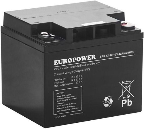 Akumulator AGM EUROPOWER serii EPS 12V 42Ah (Żywotność 8-12 lat) - 2328819