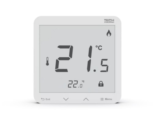 Bezprzewodowy regulator pokojowy biały R-8S PLUS Tech Sterowniki - 2328253