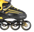 Łyżworolki NILS Extreme NH18190 2w1 czarno-pomarańczowe rozm. M (34-38) z wymienną płozą hokejową - 2196360