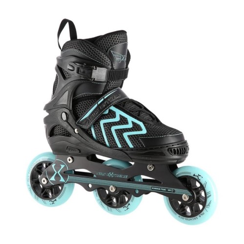 Łyżworolki NILS Extreme NA19318 czarno-turkusowe rozm. M (35-38) - 2172454