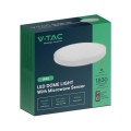 Plafon V-TAC VT-8618S natynkowy 18W LED IP44 25cm czujnik ruchu 4000K 1830lm (SKU 76601) Biały - 2094317