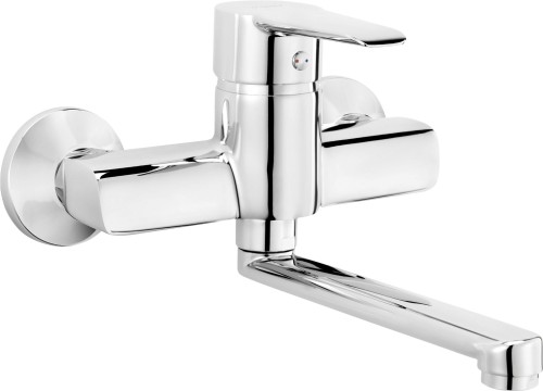 Deante Corio Bateria umywalkowa ścienna z eco głowicą chrom BFCE050M - 2416493