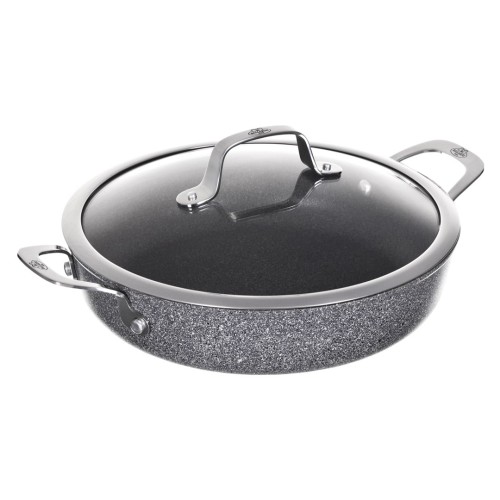 Patelnia BALLARINI Salina Granitium głęboka z 2 uchwytami granitowa 24 cm 75002-811-0 - 1173508