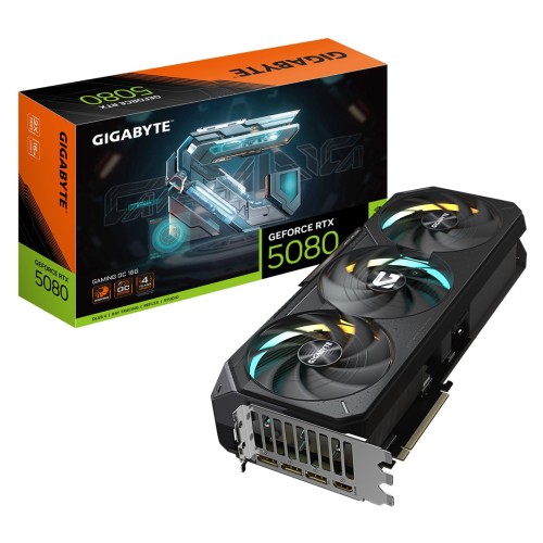 Karta VGA Gigabyte GeForce RTX 5080 GAMING OC 16G 16GB GDDR7 256bit HDMI+3xDP PCIe5.0 - 2374605