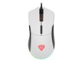 Mysz przewodowa Genesis Krypton 290 optyczna gamingowa 6400DPI biała RGB - 1029736