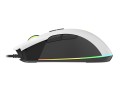 Mysz przewodowa Genesis Krypton 290 optyczna gamingowa 6400DPI biała RGB - 2417894