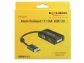 DeLOCK 0.16m DisplayPort/VGA+HDMI+DVI 0,16 m VGA (D-Sub)+ HDMI + DVI Czarny - 1898134
