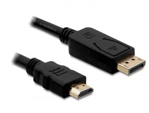 DeLOCK Cable Displayport > HDMI m/m 2m Czarny - 1898175