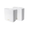 ASUS ZenWiFi AX XT8 (W-2-PK) router bezprzewodowy Gigabit Ethernet Tri-band (2.4 GHz/5 GHz/5 GHz) Biały - 1734506