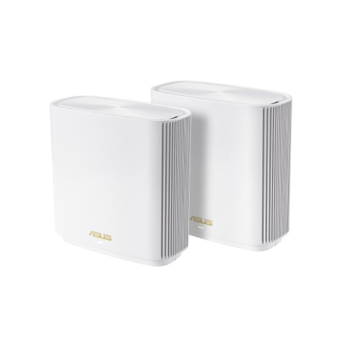 ASUS ZenWiFi AX XT8 (W-2-PK) router bezprzewodowy Gigabit Ethernet Tri-band (2.4 GHz/5 GHz/5 GHz) Biały - 2418372