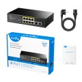 Cudy FS1010P łącza sieciowe Fast Ethernet (10/100) Obsługa PoE Czarny - 1741997