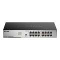 D-Link DGS-1016D/E łącza sieciowe Nie zarządzany Czarny, Metaliczny - 1889746