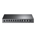 TP-Link TL-SG1210MP łącza sieciowe Nie zarządzany Gigabit Ethernet (10/100/1000) Obsługa PoE Czarny - 2418464