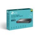 TP-Link TL-SG1210MP łącza sieciowe Nie zarządzany Gigabit Ethernet (10/100/1000) Obsługa PoE Czarny - 2418465
