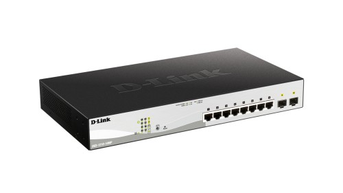 D-Link DGS-1210-10MP Zarządzany L2 Gigabit Ethernet (10/100/1000) Obsługa PoE Czarny, Szary - 1889766