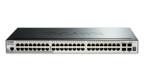 D-Link DGS-1510-52X łącza sieciowe Zarządzany L3 Gigabit Ethernet (10/100/1000) 1U Czarny - 743547
