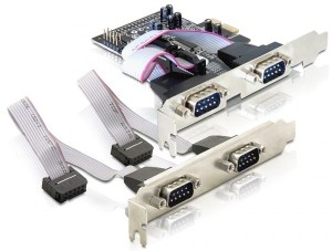 DELOCK KARTA PCI EXPRESS >COM 9PIN X4