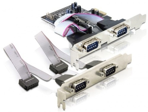 DeLOCK 4 x serial PCI Express card adapter - 1890195