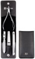 Zestaw podróżny ZWILLING Classic Inox 97438-004-0 – czarne skórzane etui 4 elementy - czarny - 1297388