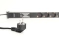 Digitus Listwa zasilająca PDU, 7x gniazdo schuko, 2.0m, 1x wtyk unischuko,16A, zabezpieczenie przepięciowe, filtr sieciowy, profil aluminiowy - 2280219