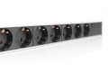 Digitus Listwa zasilająca PDU, 7x gniazdo schuko, 2.0m, 1x wtyk unischuko,16A, zabezpieczenie przepięciowe, filtr sieciowy, profil aluminiowy - 2314631