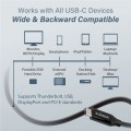 Edimax UC4-005TB USB4/Thunderbolt3 Cable 0.5 meter - 1502498