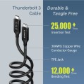 Edimax UC4-005TB USB4/Thunderbolt3 Cable 0.5 meter - 1502499