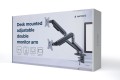 Gembird MA-DA2-05 uchwyt / stojak do monitorów 81,3 cm (32") Szary Biurko - 1855998