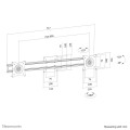 Neomounts FPMA-CB200BLACK uchwyt / stojak do monitorów 68,6 cm (27") Ściana Czarny - 2419415