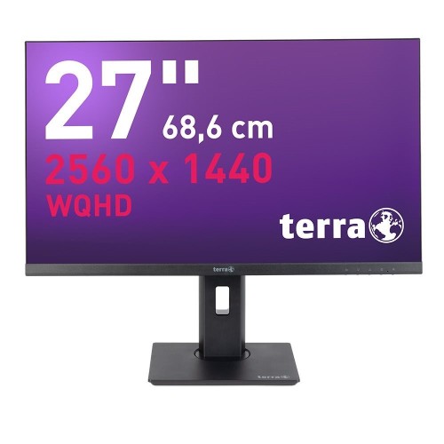 Wortmann AG TERRA 3030223 monitor komputerowy 68,6 cm (27") 2560 x 1440 px Wide Quad HD LCD Czarny - 2145594