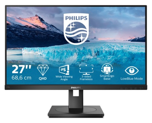 Philips S Line 275S1AE/00 LED display 68,6 cm (27") 2560 x 1440 px 2K Ultra HD LCD Czarny - 2146737