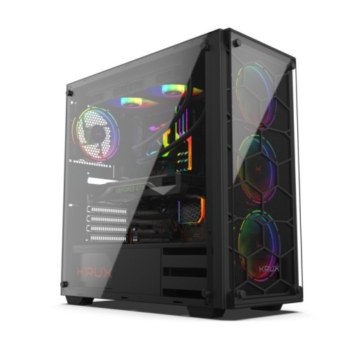 Krux LEDA ATX Wieża Czarny - 2421416