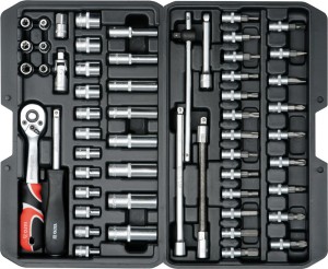 Zestaw kluczy YATO 56 elem. 1/4" 14501
