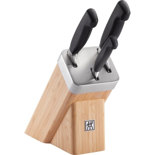 Zestaw 3 noży w bloku samoostrzącym Zwilling Four Star - 2415535