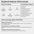 HP Victus 15-fa1151nw i5-13420H 15,6"FHD AG IPS 144Hz 16GB SSD512 RTX 4050_6GB BLKB 70Wh Win11 2Y Mica Silver - 2403078