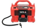 Kompresor YT 18V o ciśnieniu 11 BAR z przepływem 21 l/min, w zestawie 1 bateria 3,0Ah - 2419806