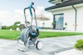 Wózek na wąż ogrodowy CELLFAST 55-050 EXPLORER metalowy 1/2 60 m Czarny, Niebieski, Szary - 1483775