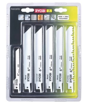 Ryobi RAK06RB Ostrze wyrzynarki 6 szt. - 2371319