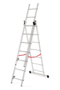 AWTOOLS drabina aluminiowa BASIC 3x6 STOPNI 150kg