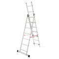 AWTOOLS drabina aluminiowa BASIC 3x6 STOPNI 150kg - 2420822